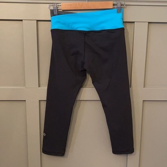 LULULEMON Astro Wunder Under Crop Yoga Leggings Size 4 - Picture 5 of 6